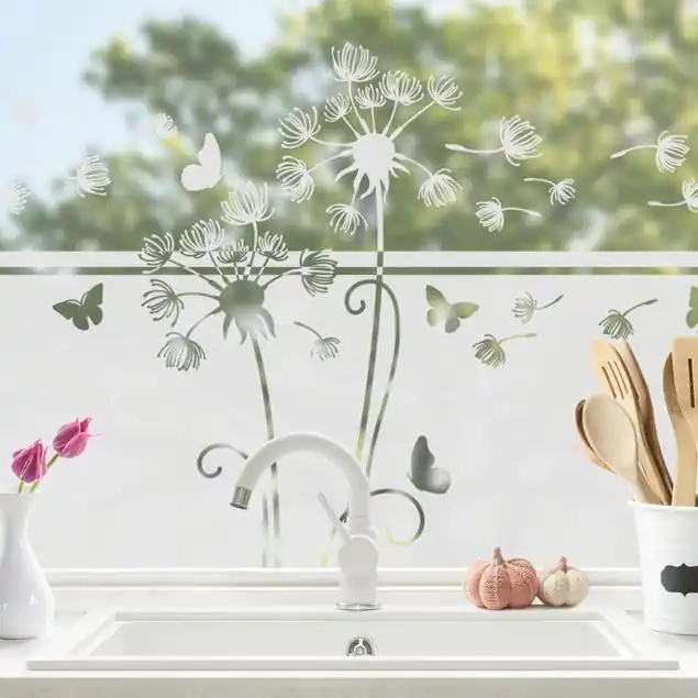 Zwei Pusteblumen Bordüre Neue Kollektion