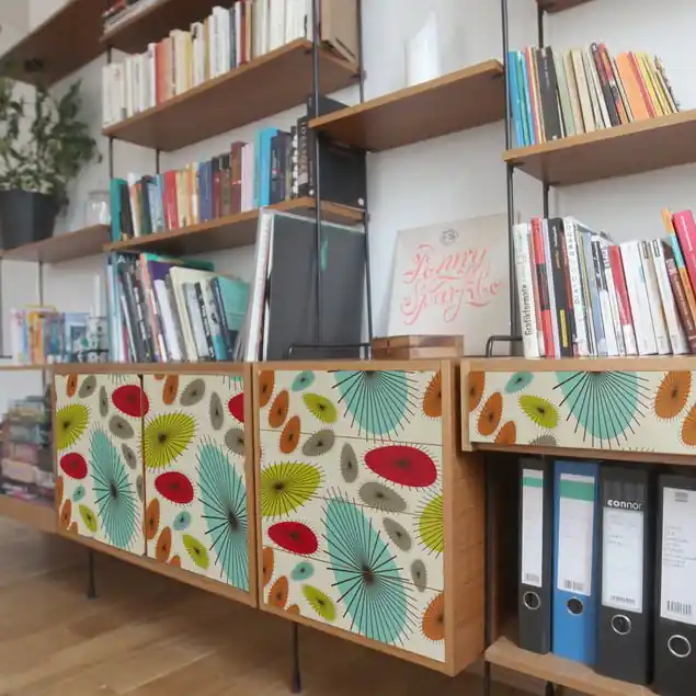 Gratis Versand Abstraktes Retro Blumenmuster