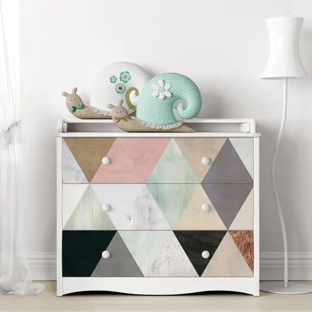 Aquarell-Mosaik mit Dreiecken I Kracherpreis