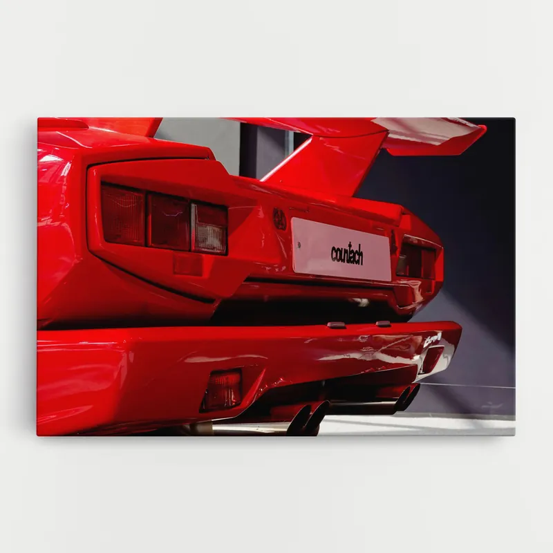 Top-Angebot Leinwandbild Red Rear Countach