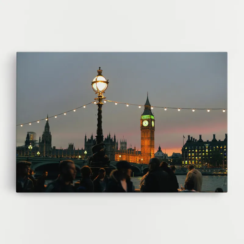 Ausverkauf Leinwandbild Clock Lights