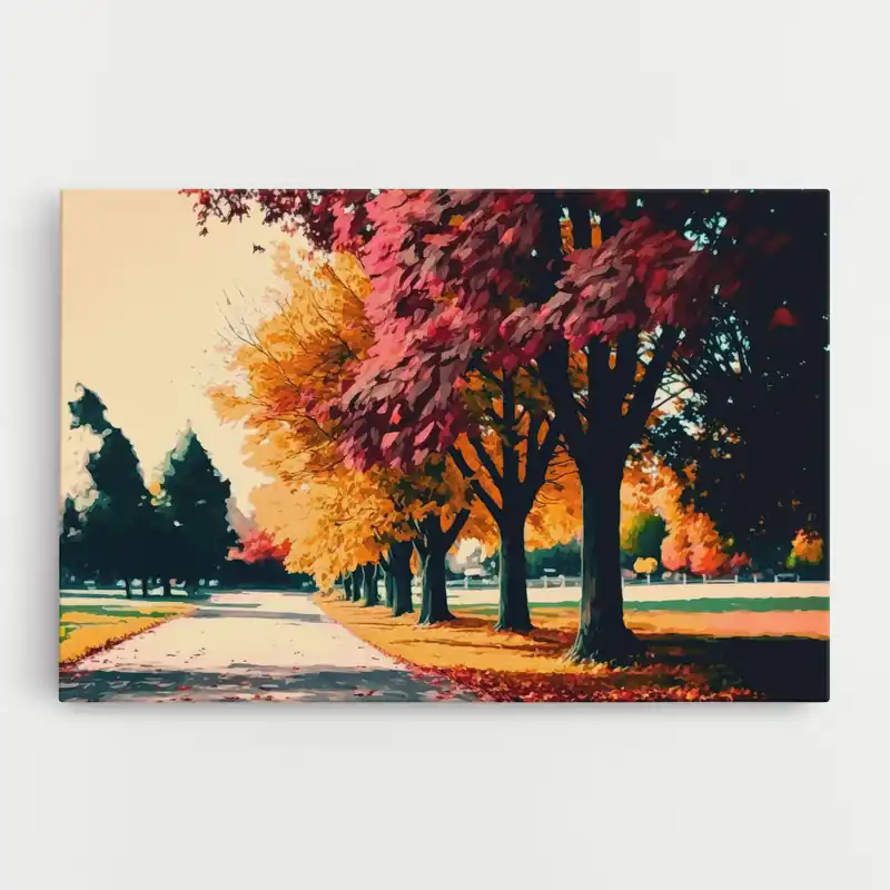 Super-Preis Leinwandbild Autumn Park