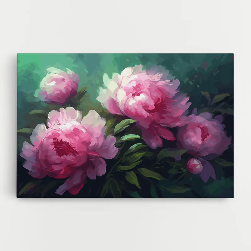 Direkt Vom Hersteller Leinwandbild Pretty Peony Paint