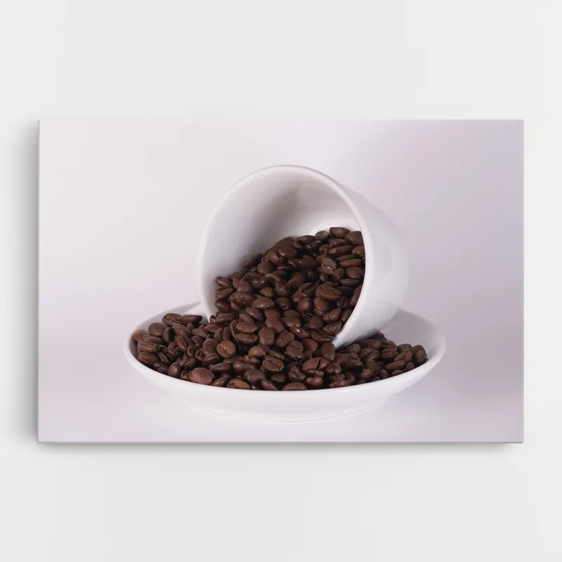 Leinwandbild Bowl Of Coffee Direkt Vom Hersteller