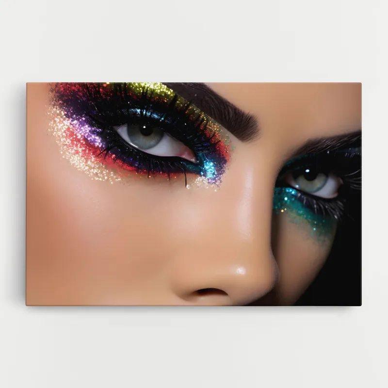 Ausverkauf Leinwandbild Feminine Makeup Model