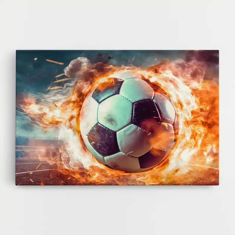 Letzte Chance Leinwandbild Football Explosion