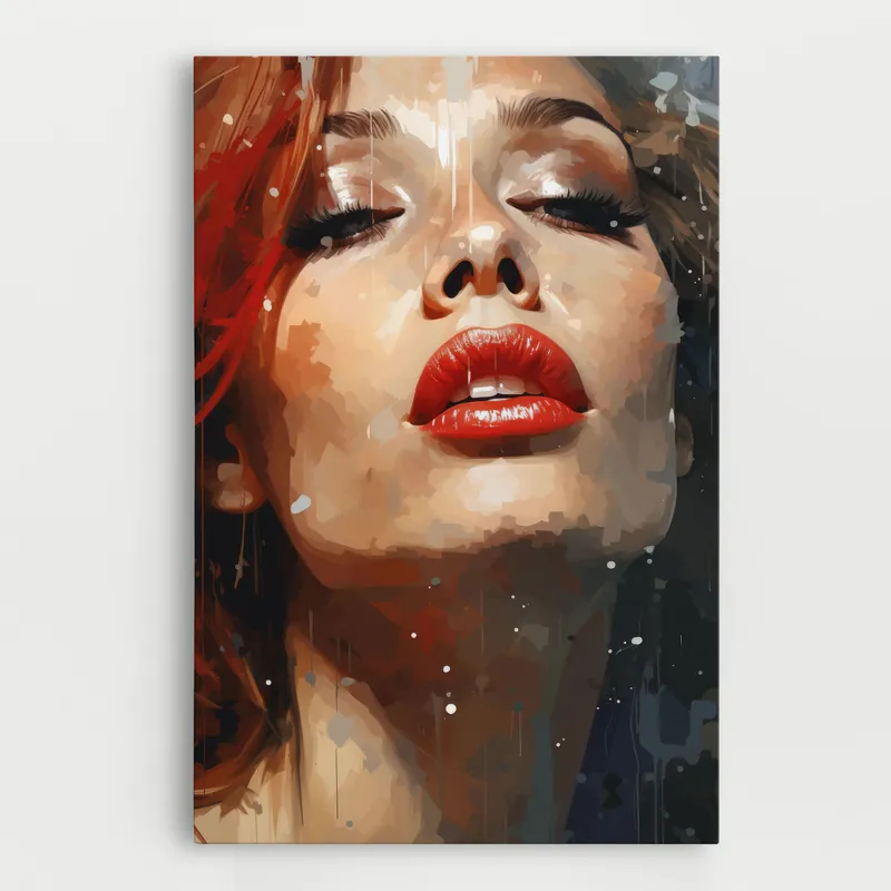 Preis Gesenkt Leinwandbild Close Up Look Portrait