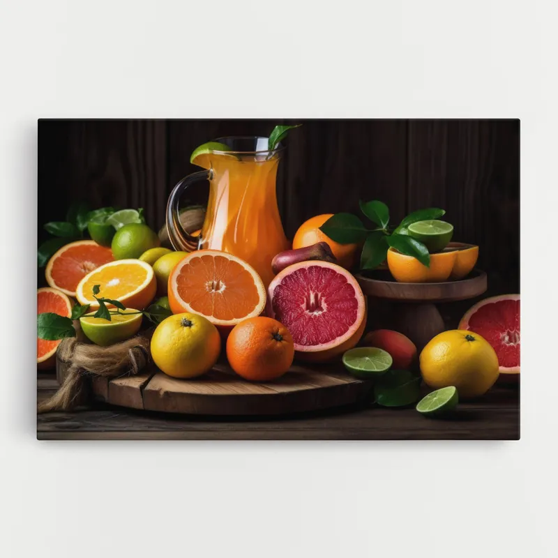 Leinwandbild Glass Of Orange Juice Sofort Bestellen