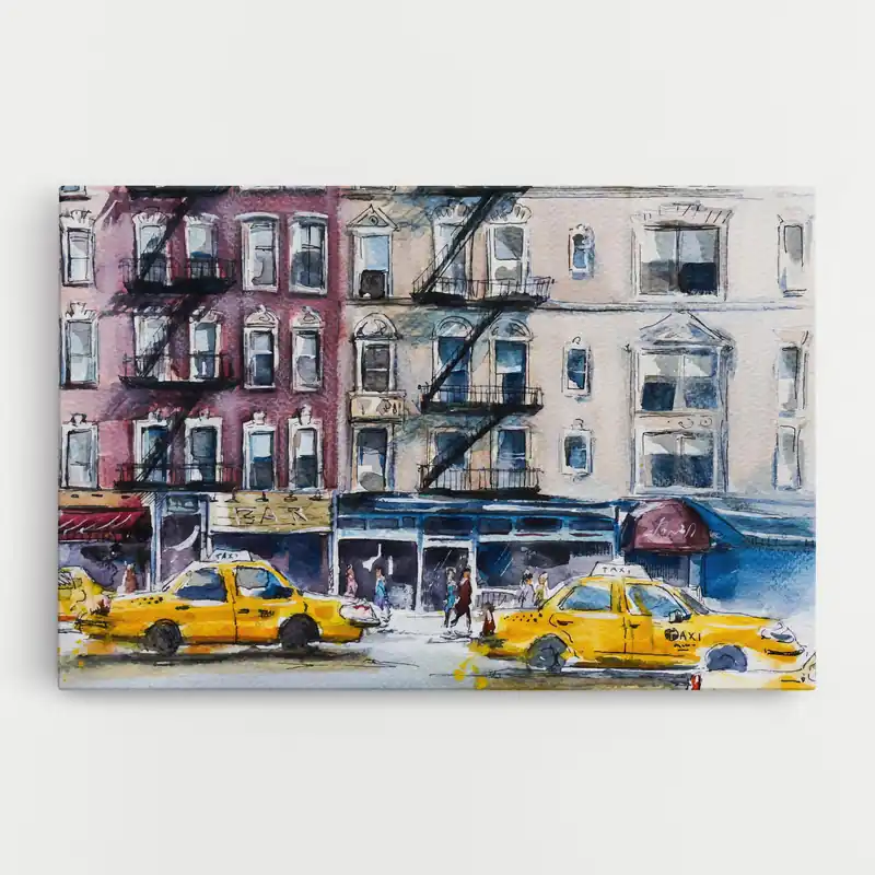 Leinwandbild Newyork Taxi Ausverkauf