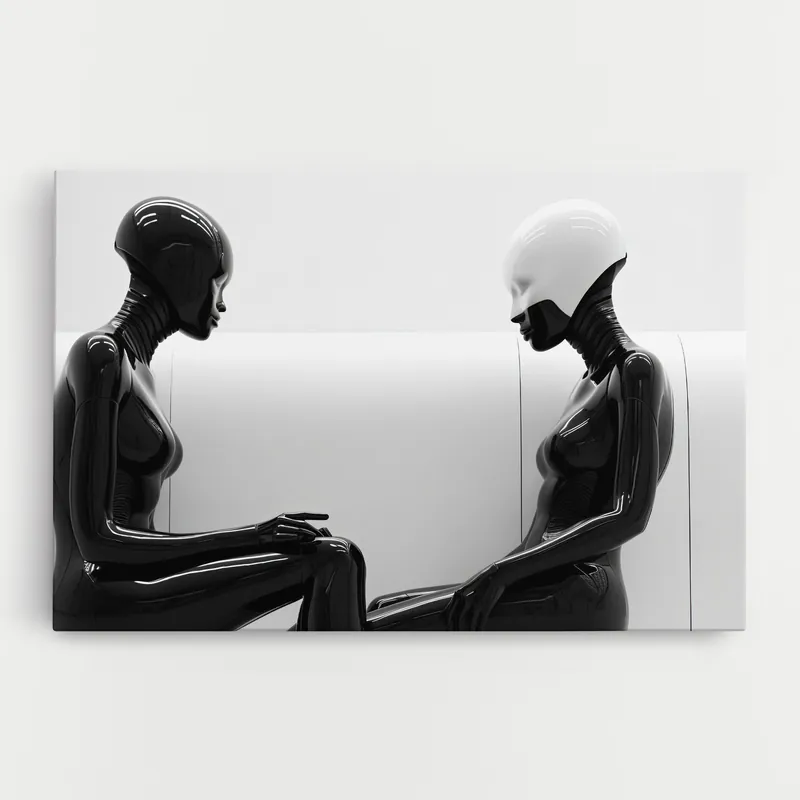 Leinwandbild Black Mannequin Kostenfreie Lieferung