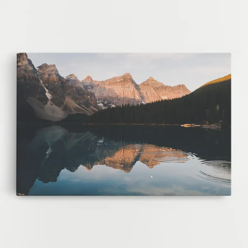 Jetzt Kaufen Leinwandbild Brown Mountain Lake