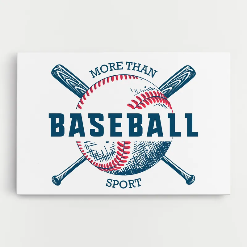 Neue Ware Leinwandbild Baseball Sport