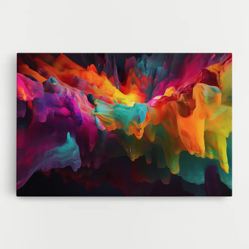 Kostenfreie Lieferung Leinwandbild Colorful Smoke