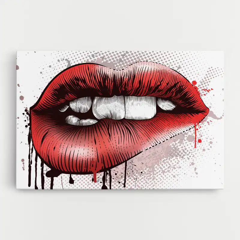Leinwandbild Lips Pop Artistic Garantierte Lieferung