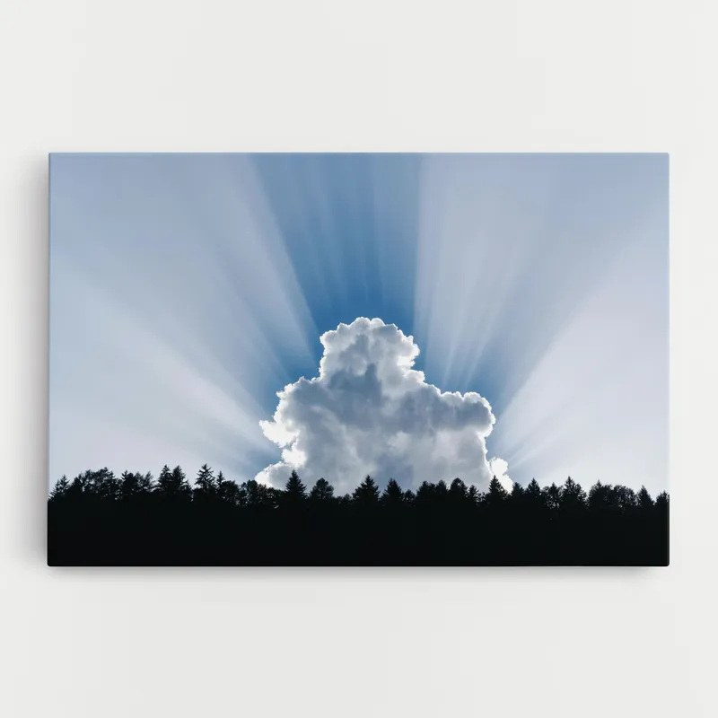 Sale Leinwandbild Big White Cloud Light