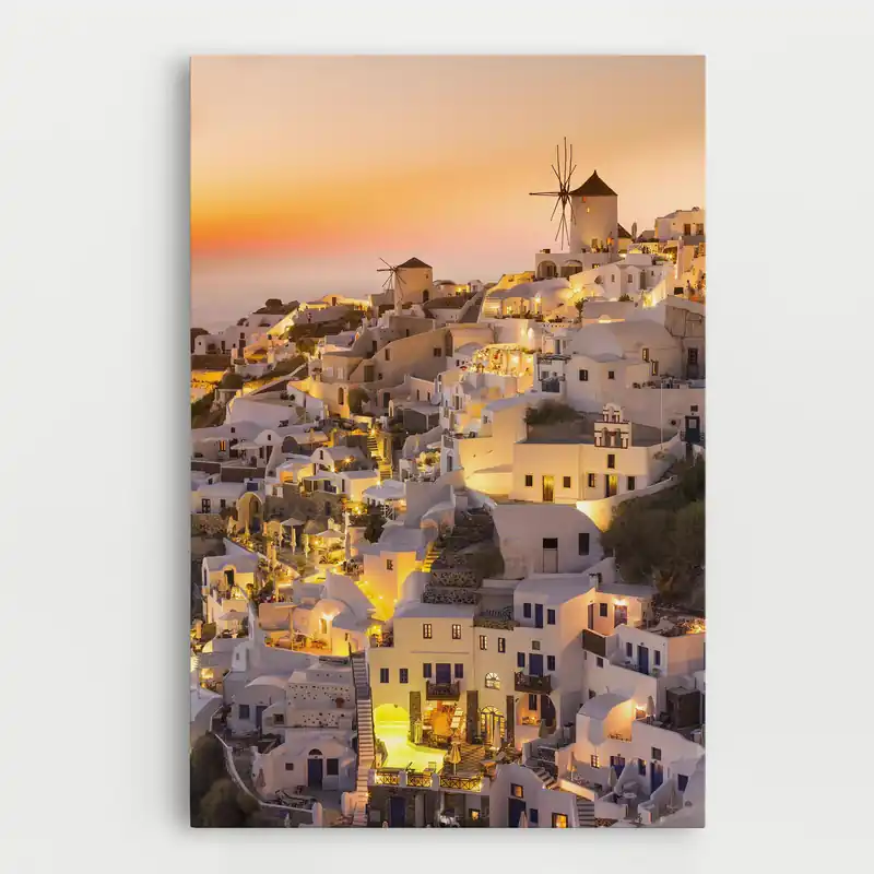 Preiswert Leinwandbild Santorini Greece