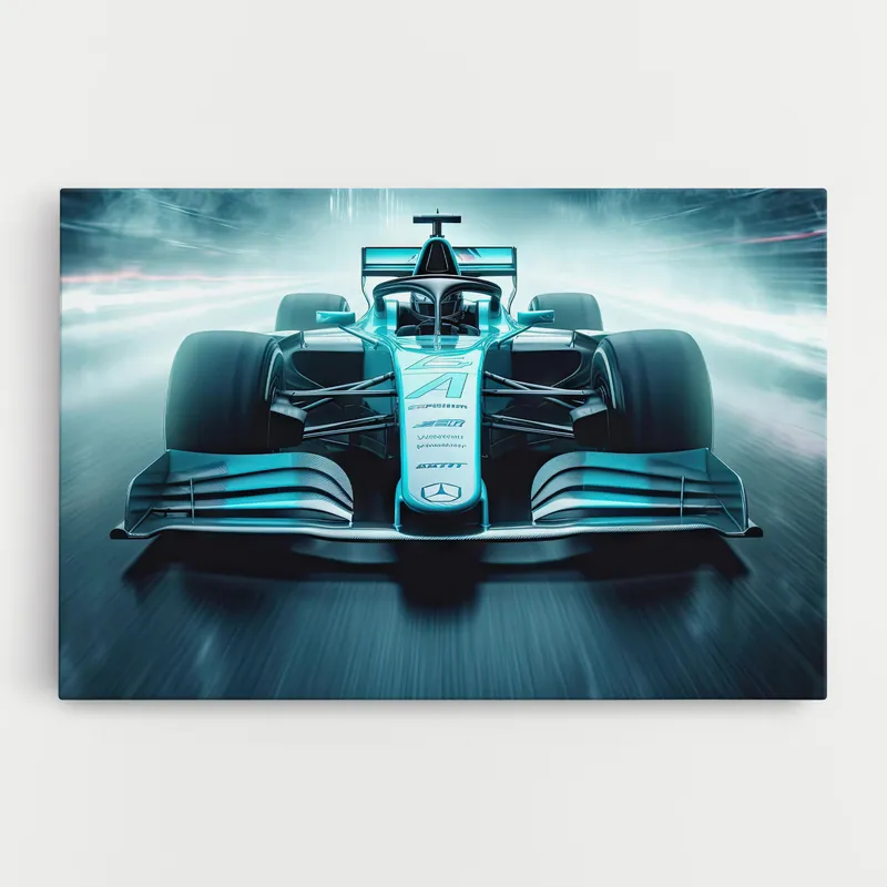 Super-Preis Leinwandbild F1 Smoke Cars