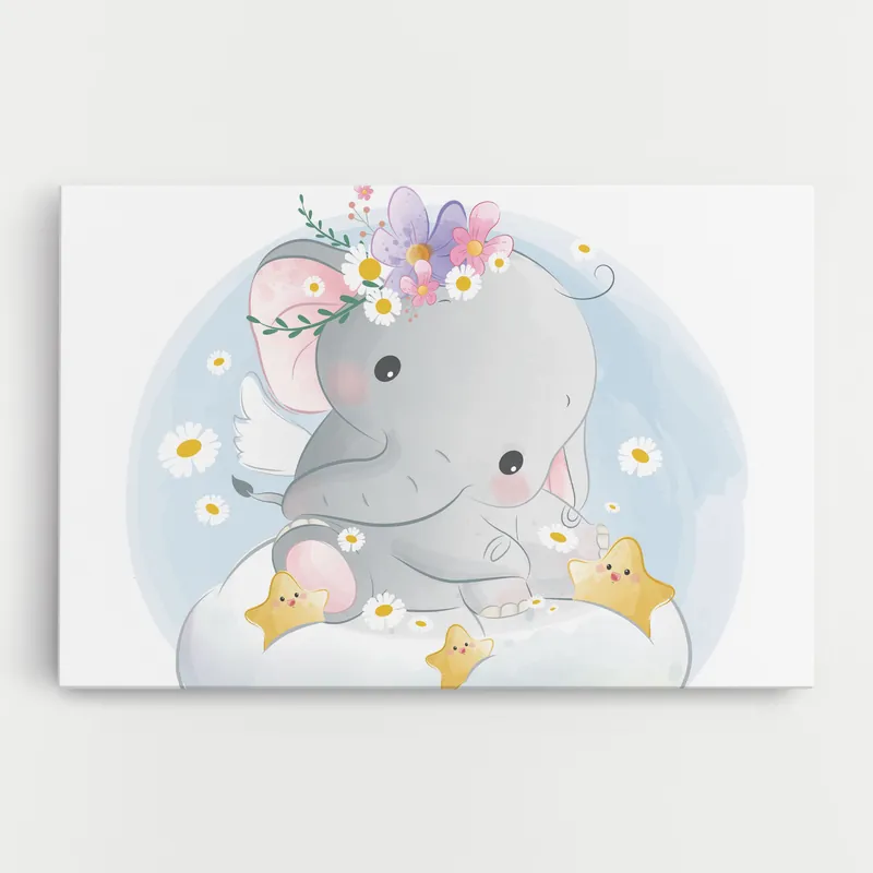 Leinwandbild Elephant Stars Kostenloser Rückversand
