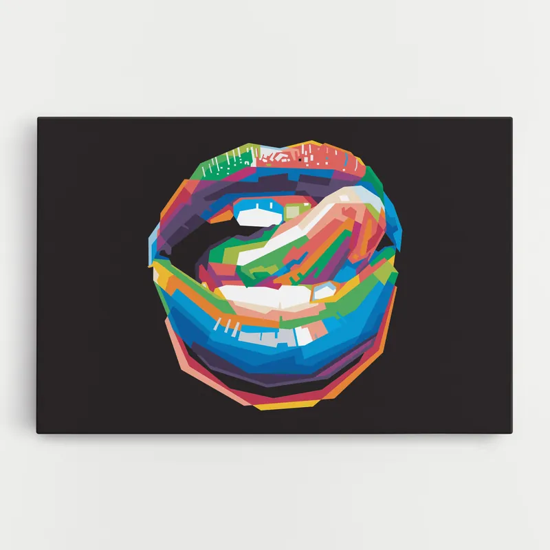 Leinwandbild Lips Toungue Kostenfreie Lieferung