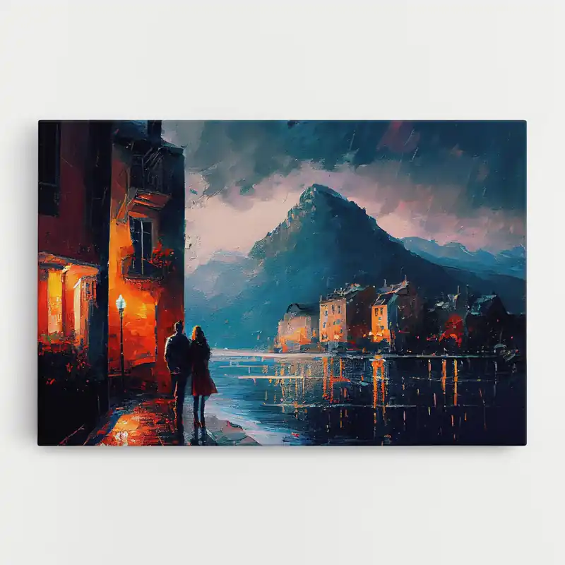 Leinwandbild Mountain Couple Art Top-Seller