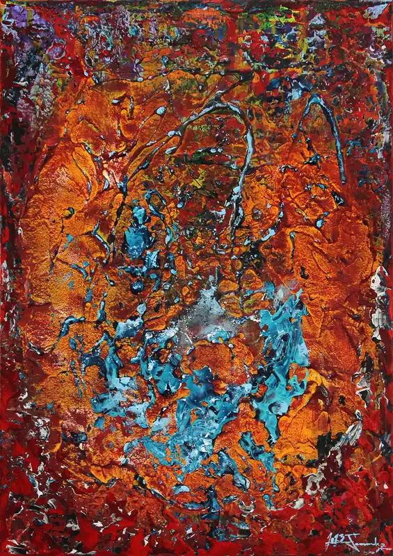 Unikat: Cloudy Treasure, Originalgemälde, J. Fernandez, Acrylbilder Bestseller