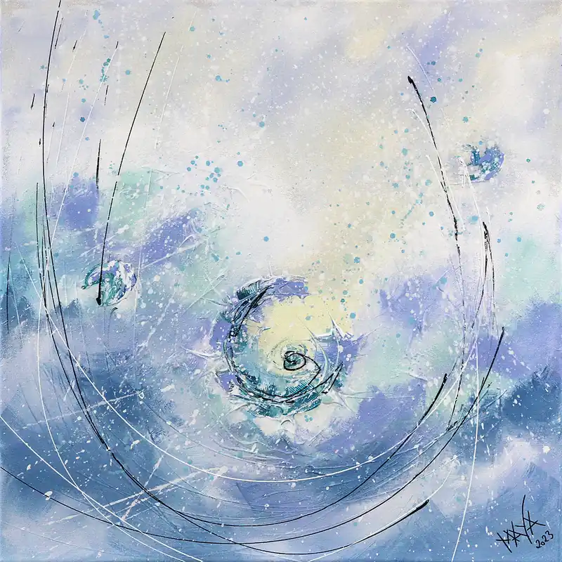 Garantierte Lieferung Maya: Sailing, Originale Acrylbilder (Unikat)