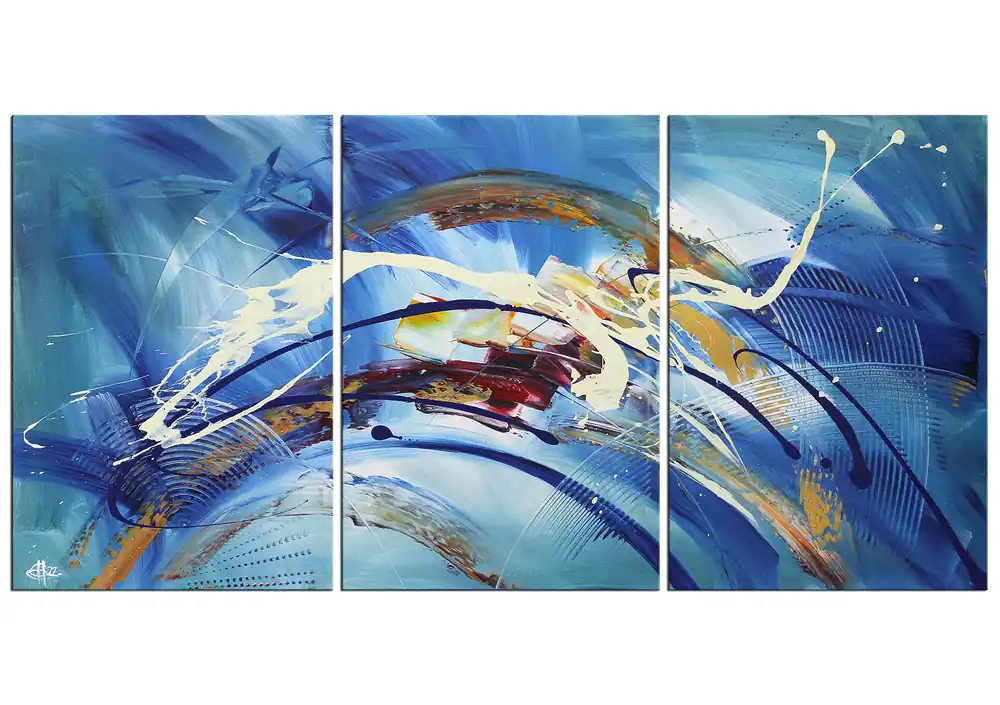 Abstrakte Originalkunst : Sprunghaft I, G. Hung, Unikat Kostenloser Versand