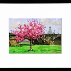 Heißes Angebot Limitierte Edition auf Papier, A. Larrett: Augustusbrücke, signierter Fineartprint, Nr. 4/150