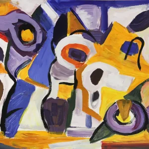 M. Cieśla: rein abstrakt 19, Original, Zeitgenössische Acrylmalerei auf Papier (Unikat) Neuheit