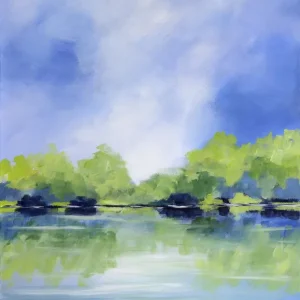 Aktuell M. Kühne: Sommerhimmel II, Edition, signierter Kunstdruck