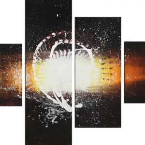 C.D. Schwartz: Creacion, Mehrteiliges Originalgemälde (Unikat) Preis Gesenkt