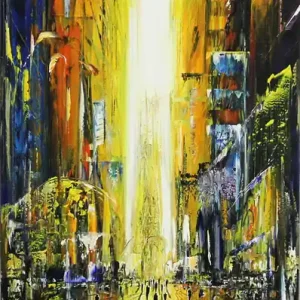 Preisknaller Acrylgemälde: Anachronistischer Obelisk III, K. Namazi, Original/Unikat