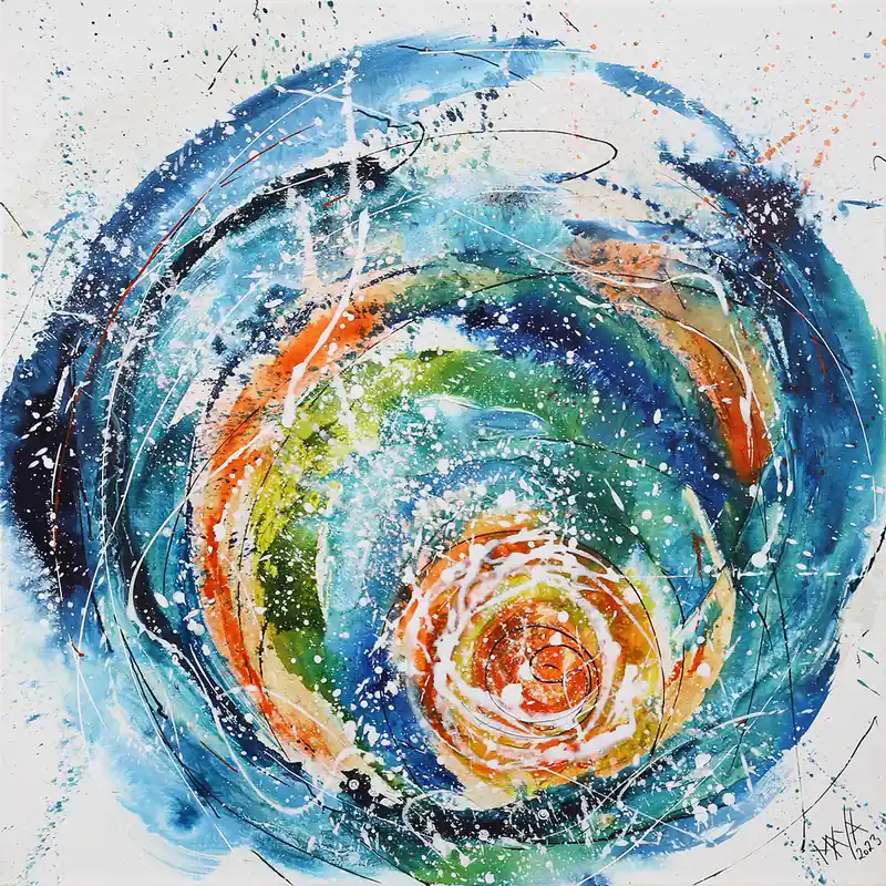 Letzte Chance Maya: Big wave, Originale Acrylbilder (Unikat)