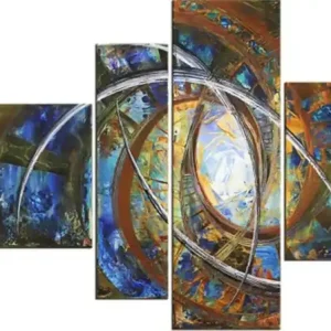 Mehrteilige Acrylbilder: New Colours, new Life II, R. König, Originalgemälde (Unikat) Kracherpreis