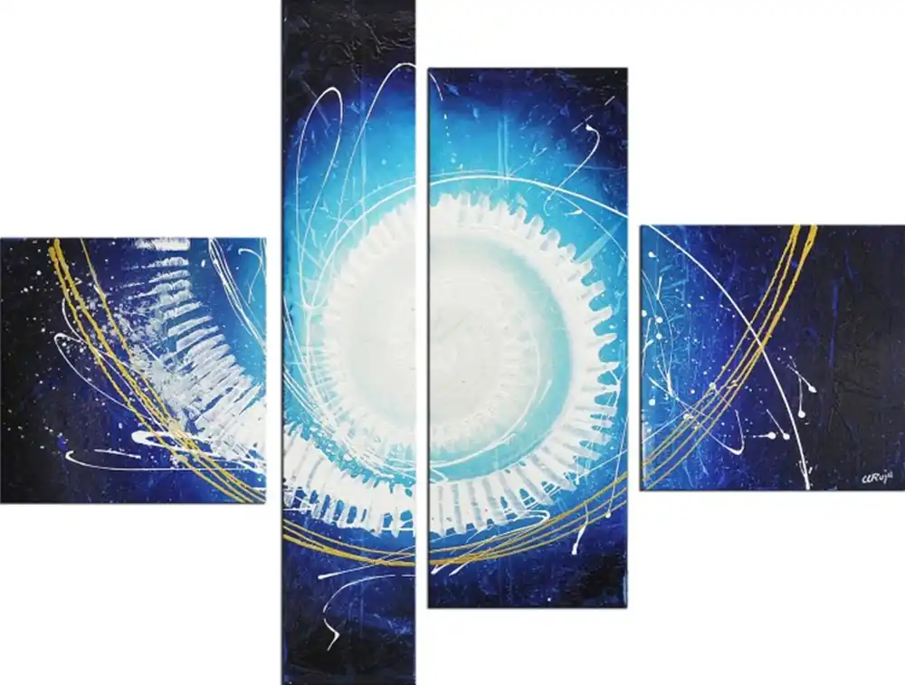 Top-Angebot A. Rojo : Neptuno, Mehrteiliges Gemälde, Original/Unikat