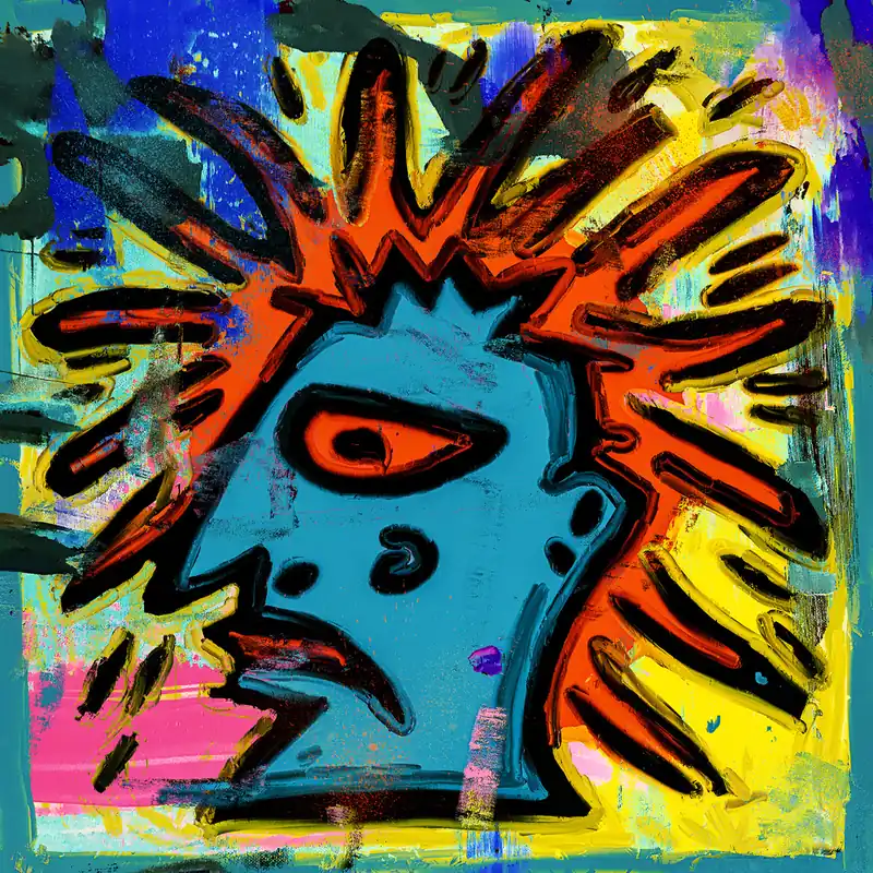Preiswert Original/Unikat: Blue Face, H. Mühlbauer-Gardemin