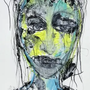 Garantierte Lieferung Zeitgenössische Grafik/Malerei, Ilona Schmidt: "Fragil I"