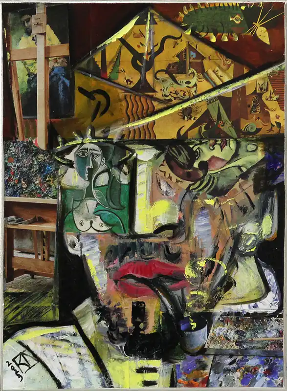 Moderne Kunst: Der Künstler I, K. Namazi, Original/Unikat Nur Heute