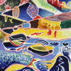 Neu Zeitgenössische Acrylmalerei: abstrakt inspiriert von Italien 17, M. Cieśla, Original (Unikat)