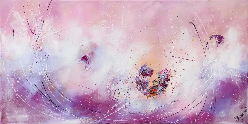 Maya: Pink dream, Originale Acrylbilder (Unikat) Knallerangebot