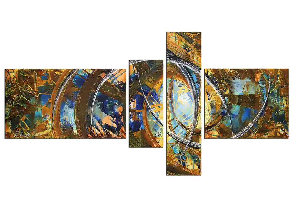 Sonderaktion Mehrteilige Acrylbilder: New Colours, new Life I, R. König, Originalgemälde (Unikat)