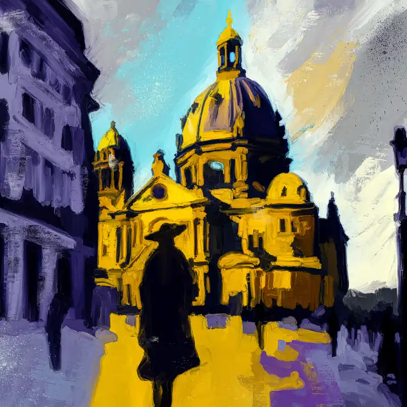 Sichere Zahlung Moderne Pop Art: Frauenkirche 2, H. Mühlbauer-Gardemin, Original/serielles Unikat