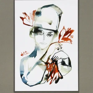 L. Roth: Blütentraum. originale Grafik/Zeichnung (Unikat) Sale