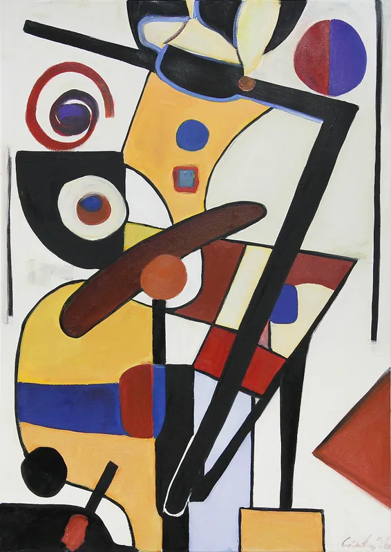 M. Cieśla: rein abstrakt 16, Original/Unikat, Expressionistisches Ölgemälde Sichere Zahlung