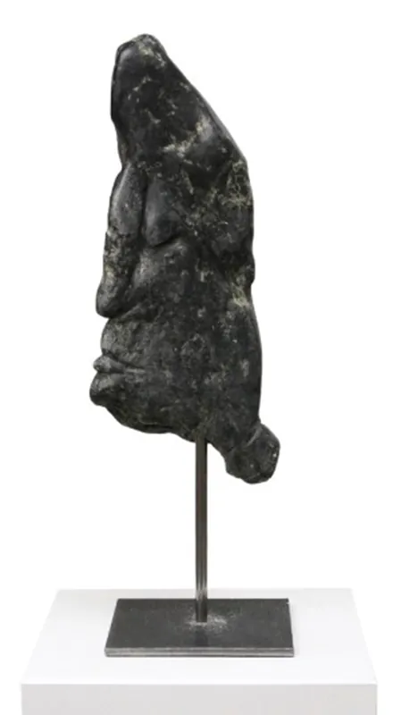 I. Schmidt: "Kopf schwarz", zeitgenössische Skulptur, Original/Unikat (A) Top-Preis