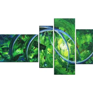 R. König: "Shining Colours VI", mehrteilige Acrylbilder, Originalgemälde (Unikat) Expressversand