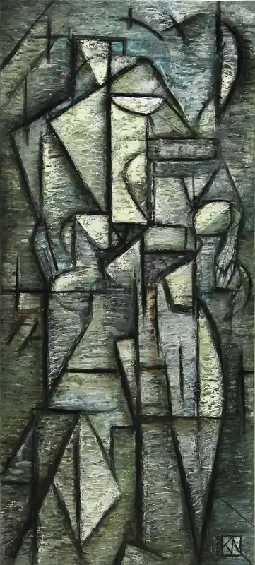 Acrylgemälde , K. Namazi: "Hommage I", (Original/Unikat) Kostenfreie Lieferung
