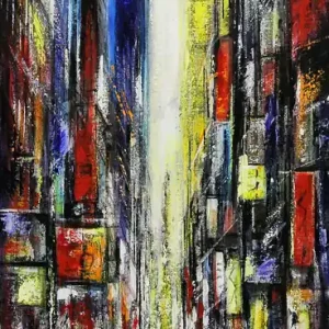 Acrylgemälde , K. Namazi: "Affection I", (Original/Unikat) Bestpreis
