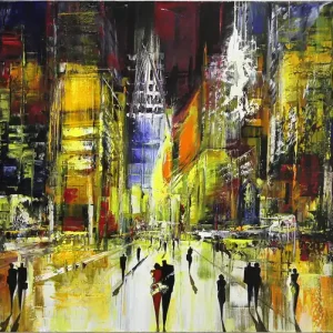 Acrylgemälde , K. Namazi: "Urbane Fokussierung II", (Original/Unikat) Must-Have