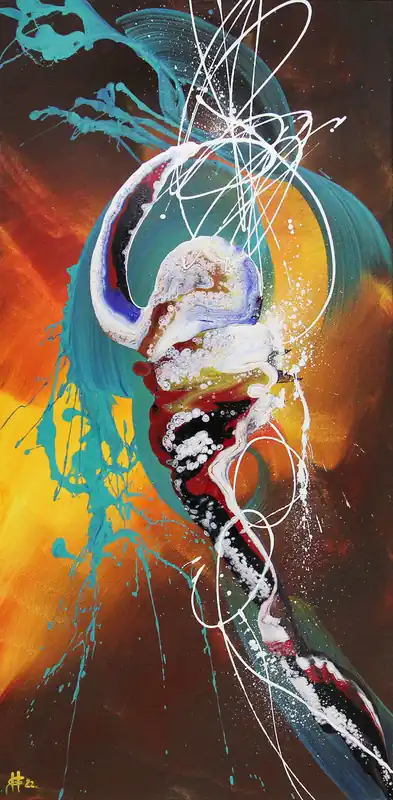 Top-Angebot G. Hung: "Queen of the Sea I", Originalgemälde (Unikat)